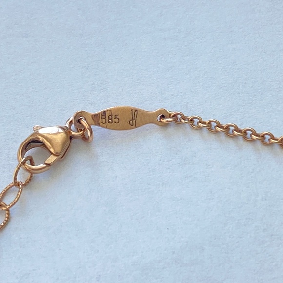 Jacquie Aiche Pave diamond and Kunzite center stone  rose-gold necklace. - Picture 11 of 16